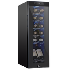 12 Bottle Freestanding 5 Shelf Wine Cooler Refrigerator with Locking Door and Digital Temperature Control