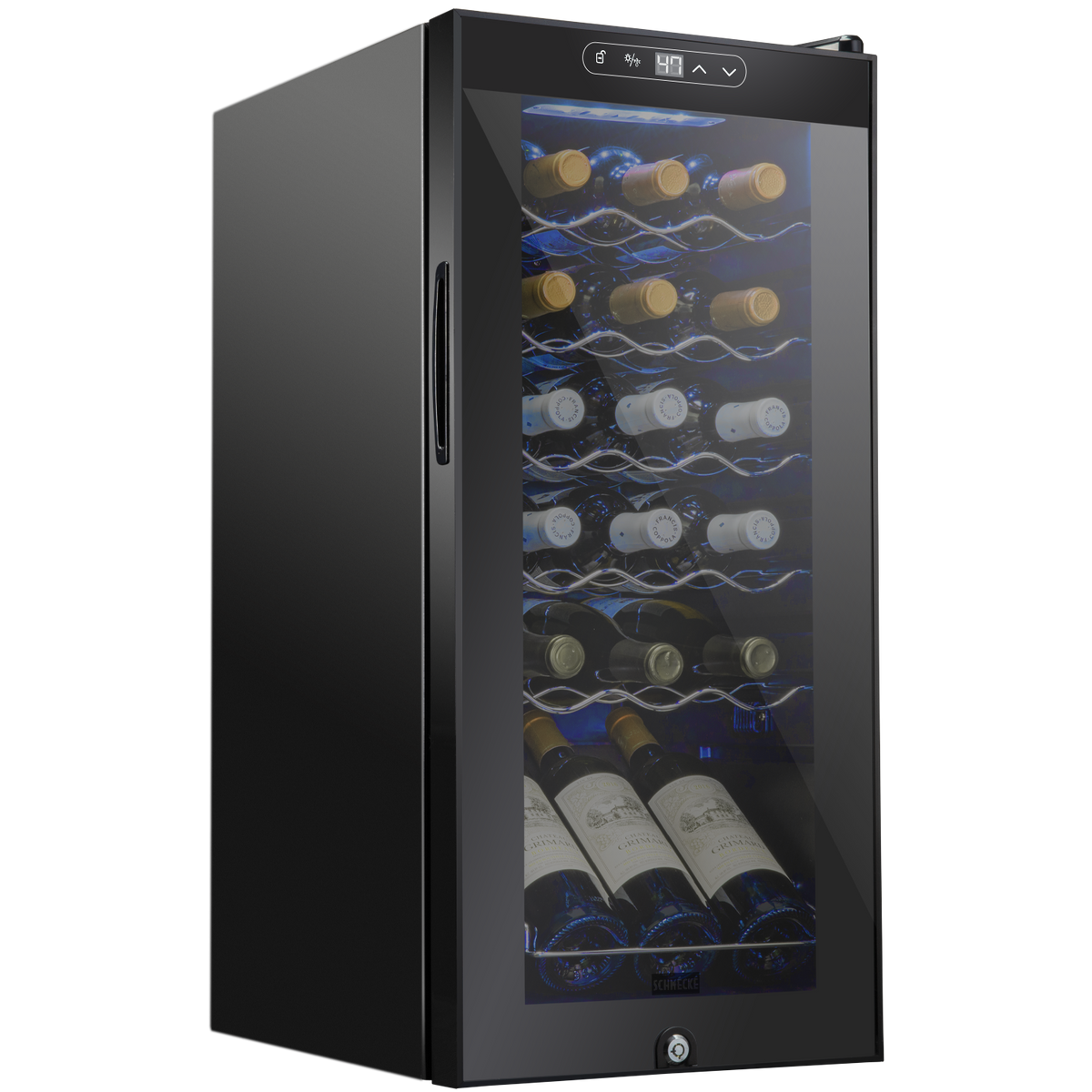 18 Bottle Freestanding Wine Cooler Refrigerator with Locking Door