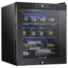 Load image into Gallery viewer, 12 Bottle Freestanding 2 Shelf Wine Cooler Refrigerator with Locking Door and Digital Temperature Control
