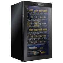 Load image into Gallery viewer, 34 Bottle Freestanding Wine Cooler Refrigerator with Digital Temperature Control