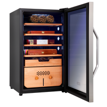 Load image into Gallery viewer, 400 Cigar Cooler and Humidor with Spanish Cedar Shelves and Digital Control Panel