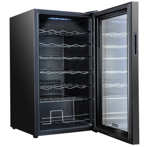 34 Bottle Freestanding Wine Cooler Refrigerator with Digital Temperature Control