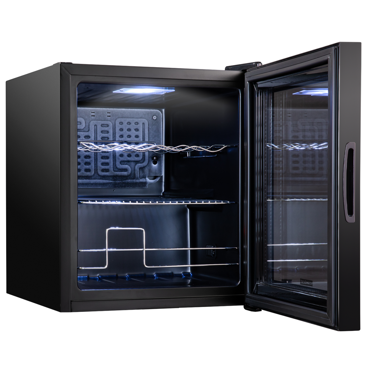 12 Bottle Freestanding 2 Shelf Wine Cooler Refrigerator with Locking D Schmecke