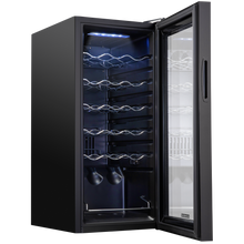Load image into Gallery viewer, 18 Bottle Freestanding Wine Cooler Refrigerator with Locking Door and Digital Temperature Control