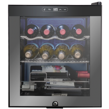 Load image into Gallery viewer, 12 Bottle Freestanding 2 Shelf Wine Cooler Refrigerator with Locking Door and Digital Temperature Control