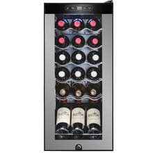 Load image into Gallery viewer, 18 Bottle Freestanding Wine Cooler Refrigerator with Locking Door and Digital Temperature Control