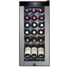 18 Bottle Freestanding Wine Cooler Refrigerator with Locking Door and Digital Temperature Control