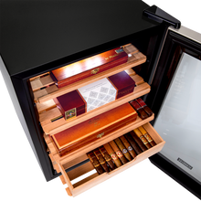 Load image into Gallery viewer, 300 Cigar Cooler and Humidor with Spanish Cedar Shelves and Digital Control Panel