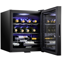 Load image into Gallery viewer, 12 Bottle Freestanding 2 Shelf Wine Cooler Refrigerator with Locking Door and Digital Temperature Control

