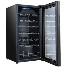 Load image into Gallery viewer, 28 Bottle Freestanding Wine Cooler Refrigerator with Locking Door and Digital Temperature Control
