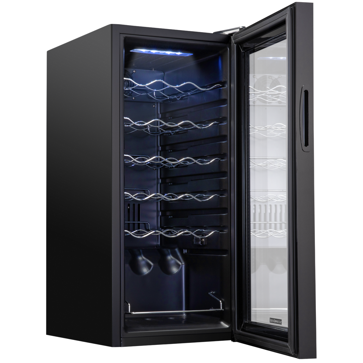 18 Bottle Freestanding Wine Cooler Refrigerator with Digital Temperatu ...