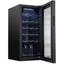Load image into Gallery viewer, 18 Bottle Freestanding Wine Cooler Refrigerator with Locking Door and Digital Temperature Control

