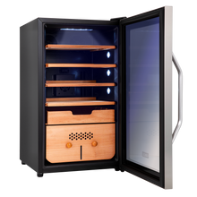 Load image into Gallery viewer, 400 Cigar Cooler and Humidor with Spanish Cedar Shelves and Digital Control Panel
