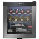 12 Bottle Freestanding 2 Shelf Wine Cooler Refrigerator with Digital Temperature Control