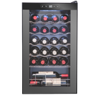 24 Bottle Freestanding Wine Cooler Refrigerator with Digital Temperature Control
