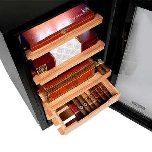 250 Cigar Cooler and Humidor with Spanish Cedar Shelves and Digital Control Panel