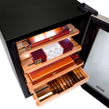 Load image into Gallery viewer, 300 Cigar Cooler and Humidor with Spanish Cedar Shelves and Digital Control Panel
