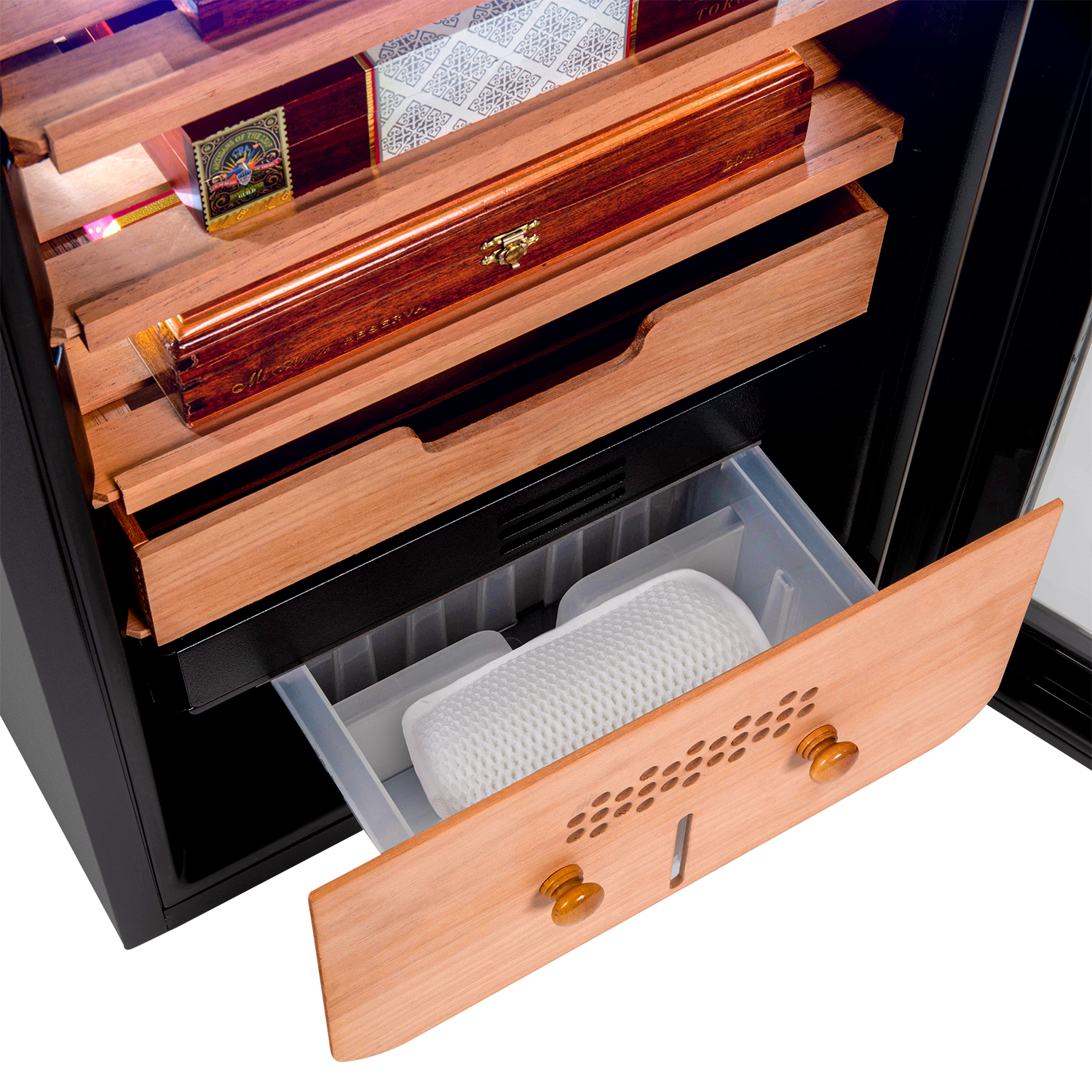 400 Cigar Cooler and Humidor with Spanish Cedar Shelves and